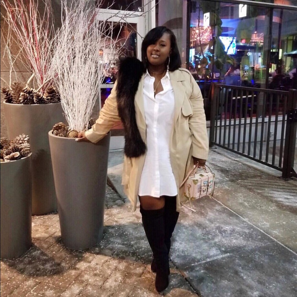 Taupe Trench Coat